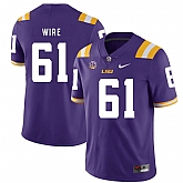 LSU Tigers 61 Cameron Wire Purple Nike College Football Jersey Dzhi,baseball caps,new era cap wholesale,wholesale hats